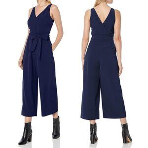 Tie Waist Crop Wide Leg Jumpsuit